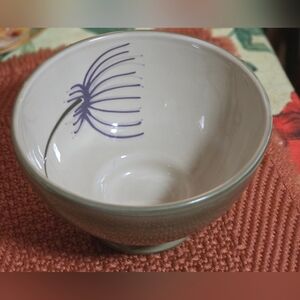 Made In Italy Hand Painted Pedastool Bowl 1999 The Cellar Leaves Collection